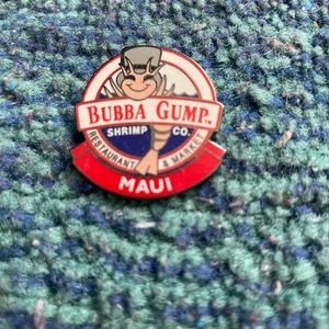 Maui Hawaii Bubba Gump Shrimp Company Souvenir Lapel Straight Back Pin